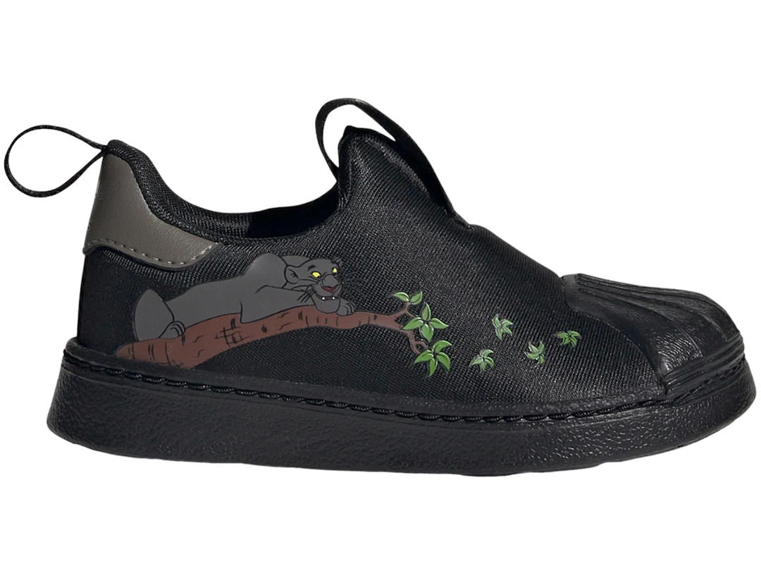 adidas adidas Superstar 360 Jungle Book Disney Core Black Grey Gold Metallic (TD)