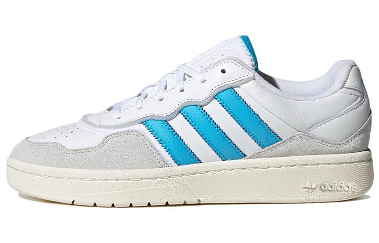 adidas Adidas Originals Courtic Anti Slip And Wear Resistant Lightweight Low Top Skateboard Shoes Unisex Gray Blue