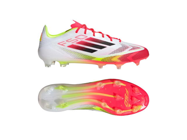 adidas adidas F50 Elite Firm Ground Cleats Cloud White Core Black And Solar Yellow - view 4