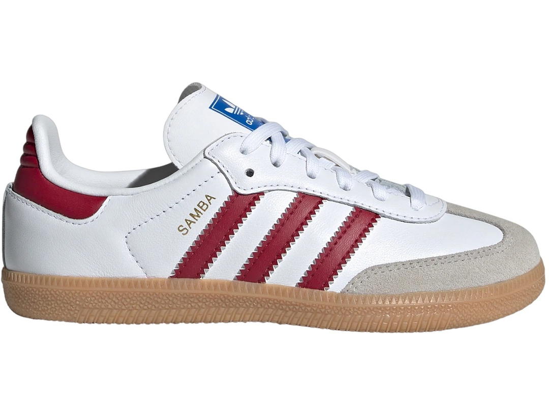 adidas adidas Samba OG Cloud White Collegiate Burgundy Gum (PS)