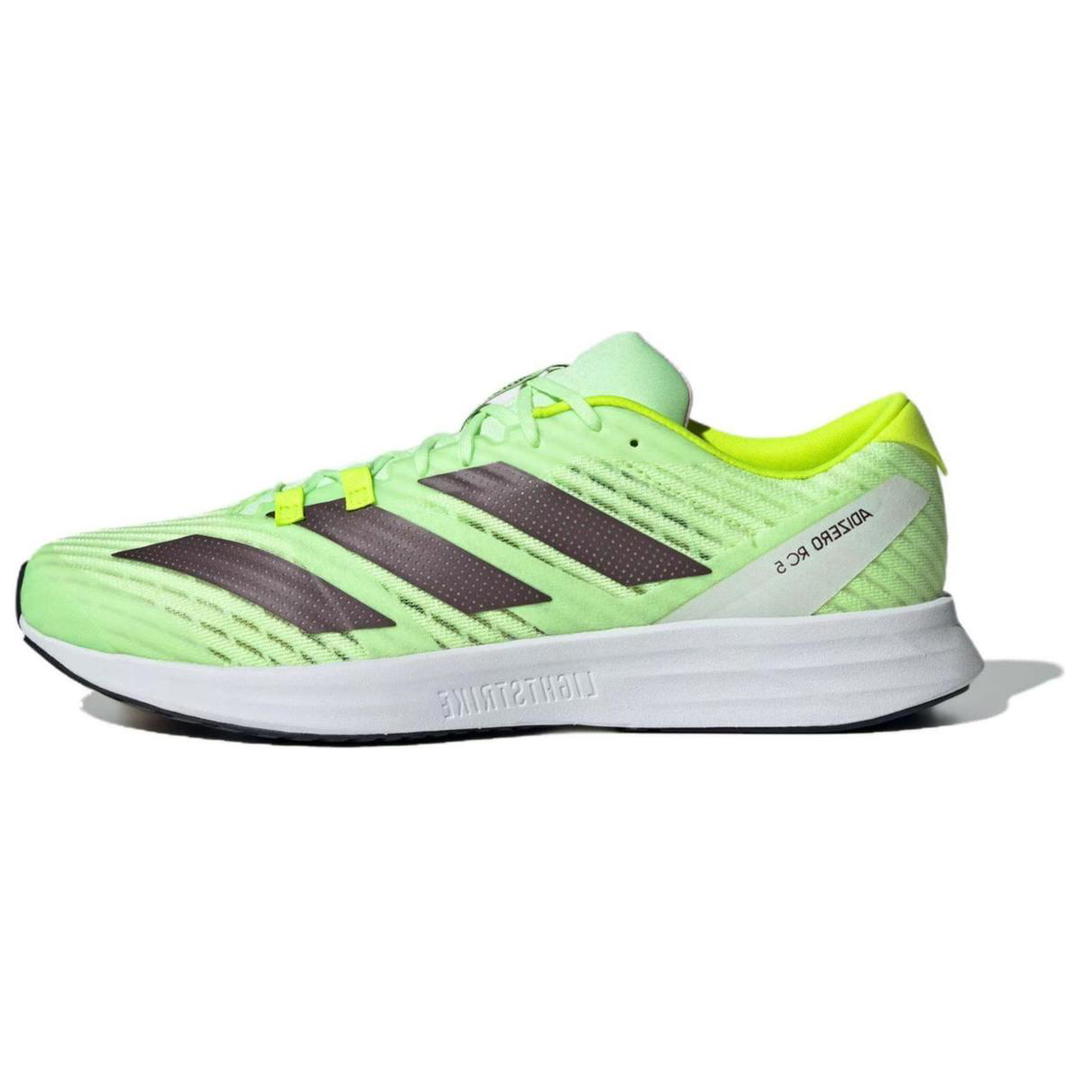 adidas Adidas Adizero RC 5 Abrasion Resistant Low Top Running Shoes Unisex Green Yellow