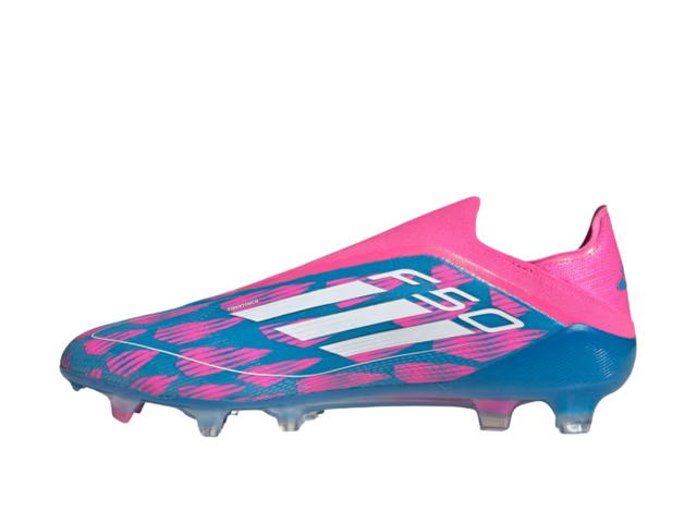 adidas adidas F50 Elite Laceless Firm Ground Boots Solar Blue Cloud White And Solar Pink - view 2