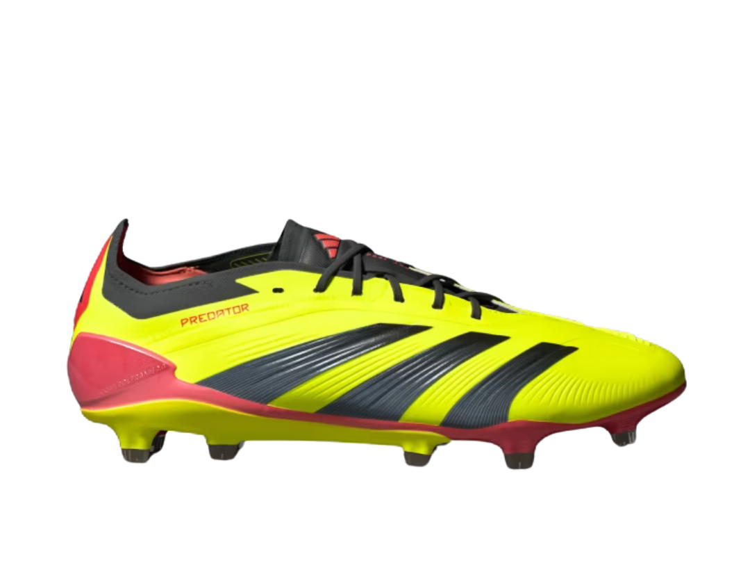 adidas adidas Predator Elite Firm Ground Football Boots Team Solar Yellow 2 Core Black And Solar Red