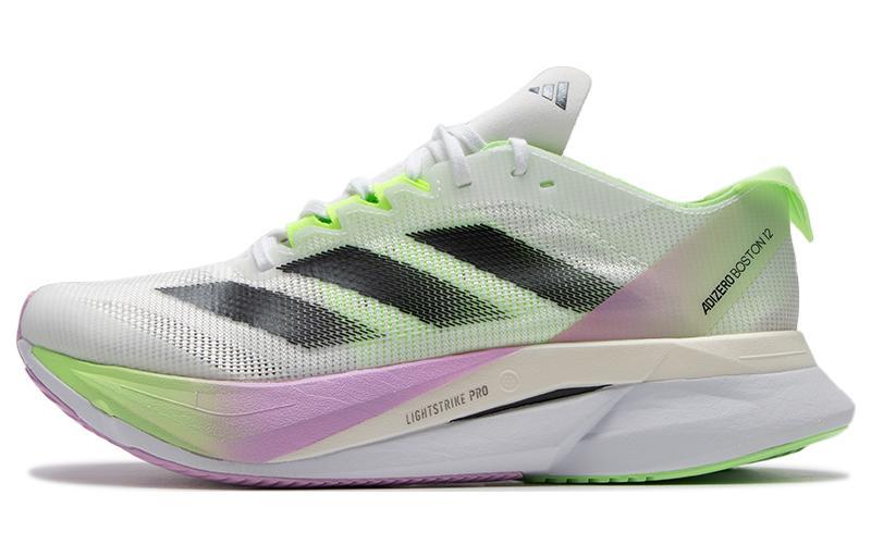 adidas adidas Adizero Boston 12 White Green Spark Women's