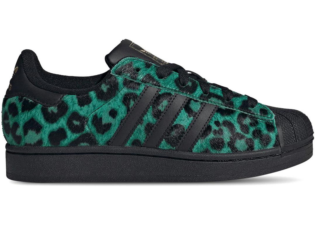 adidas adidas Superstar II Semi Screaming Green Core Black Gold Metallic (Women's)