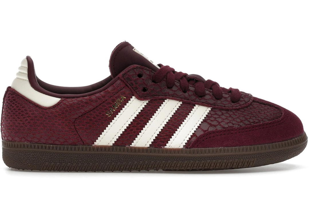 adidas adidas Samba OG Snakeskin Maroon Cream White (Women's)