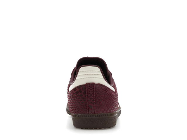 adidas adidas Samba OG Snakeskin Maroon Cream White (Women's) - view 4