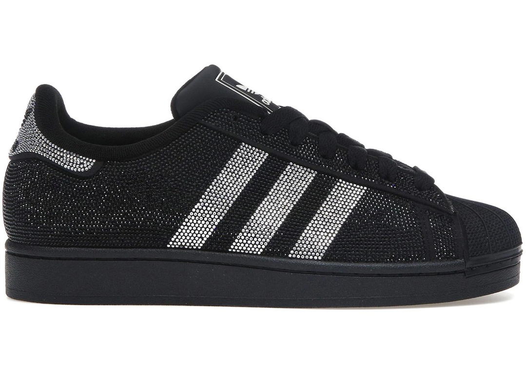 adidas adidas Superstar II Rhinestone Black Silver (Women's)