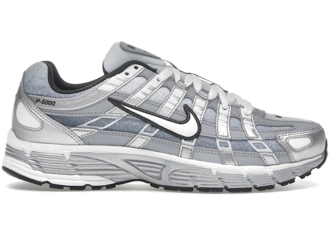 Nike Nike P-6000 Metallic Silver Summit White-Wolf Grey