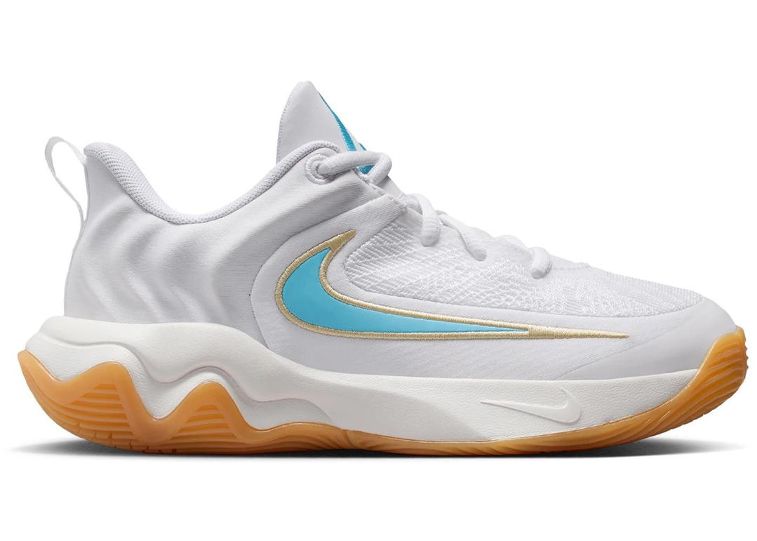 Nike Nike Giannis Immortality 4 White Team Gold Gum Yellow Aquarius Blue (GS)