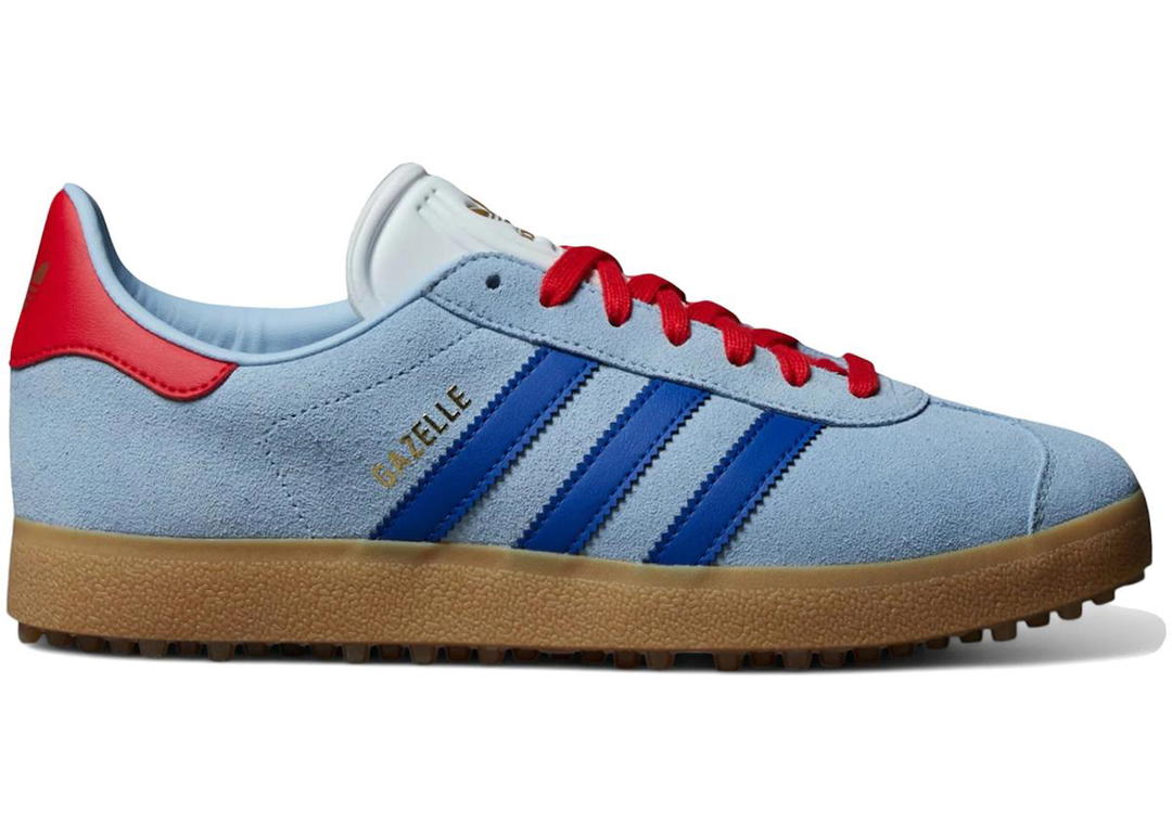 adidas adidas Gazelle Spikeless Golf Clear Sky Royal Better Scarlet