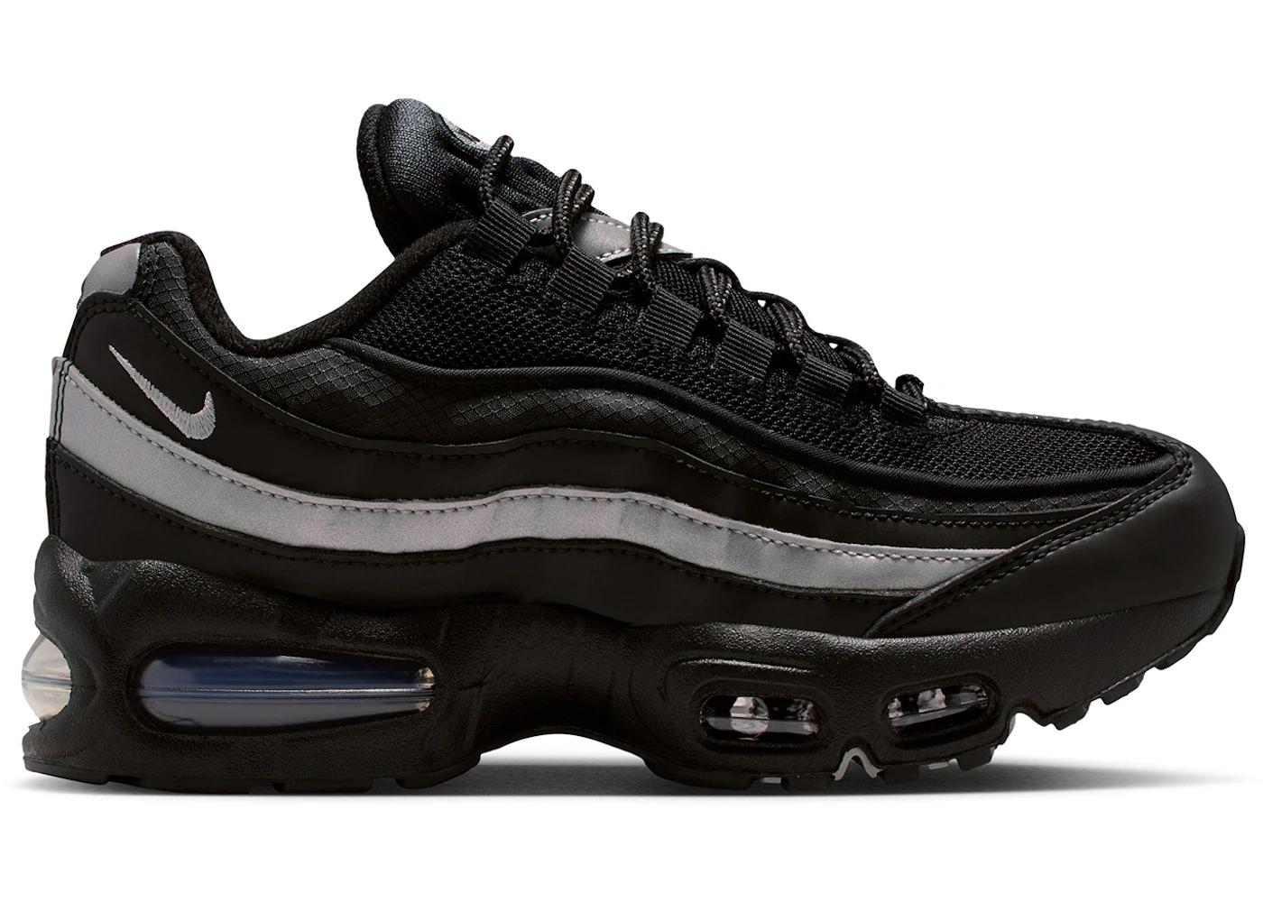 Nike Nike Air Max 95 Black White Metallic Silver (GS)