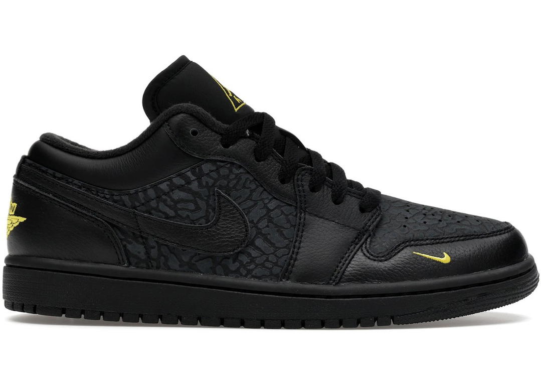 Jordan Jordan 1 Low Black Elephant Print