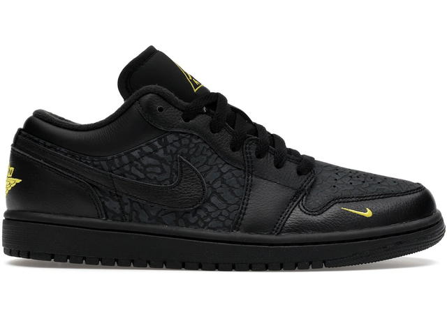 Jordan Jordan 1 Low Black Elephant Print - view 1