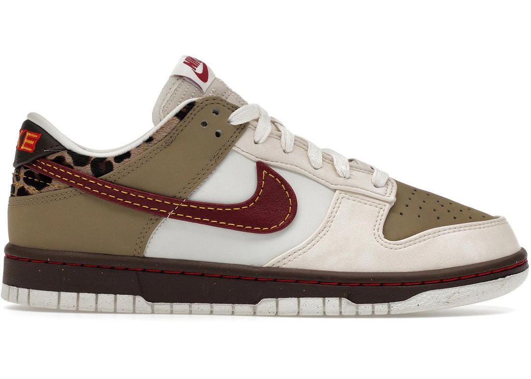 Nike Nike Dunk Low Retro Khaki Team Red Pearl White (Women's)
