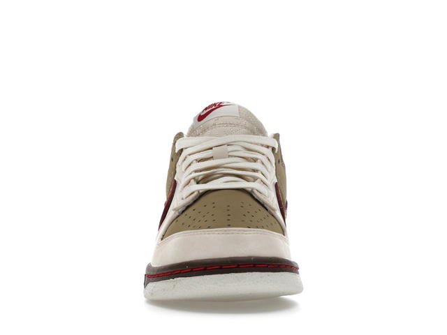 Nike Nike Dunk Low Retro Khaki Team Red Pearl White (Women's) - view 2