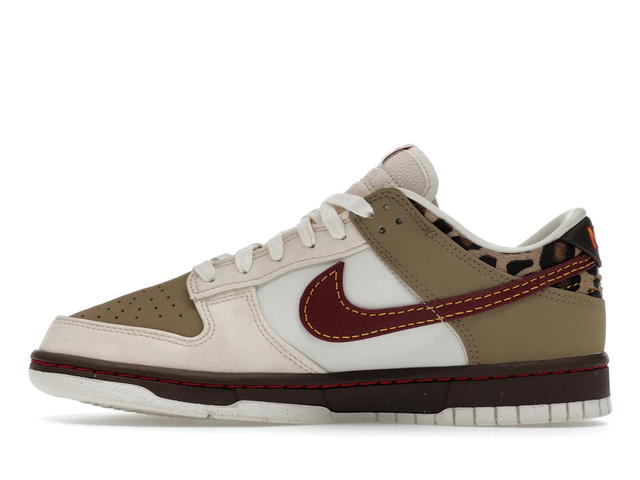 Nike Nike Dunk Low Retro Khaki Team Red Pearl White (Women's) - view 3