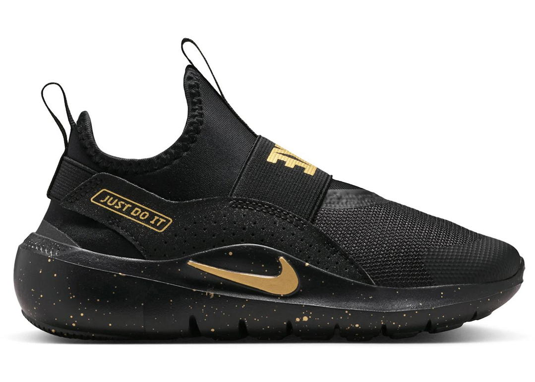 Nike Nike Flex Runner 4 Black Metallic Gold (PS)