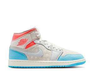 Buy Jordan 1 Mid Sail Hot Lava Blue Chill (Women's) at Sasom – Authentic and Ready to Ship