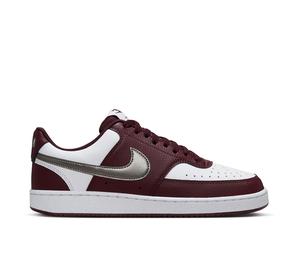 Buy Nike Court Vision Low White Burgundy Metallic Pewter (Women's) at Sasom – Authentic and Ready to Ship