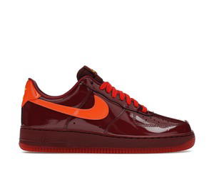 Buy Nike Air Force 1 Low Patent Leather Dark Team Red Safety Orange at Sasom – Authentic and Ready to Ship