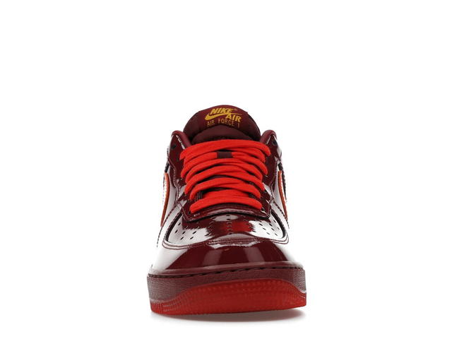 Nike Nike Air Force 1 Low Patent Leather Dark Team Red Safety Orange - view 2