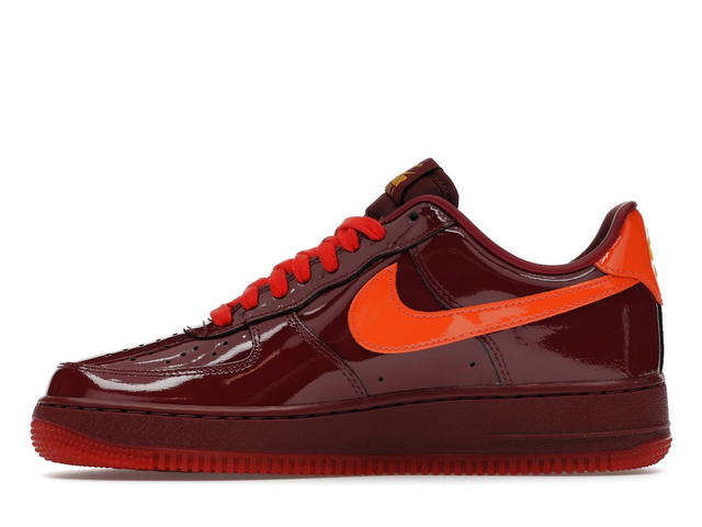 Nike Nike Air Force 1 Low Patent Leather Dark Team Red Safety Orange - view 3