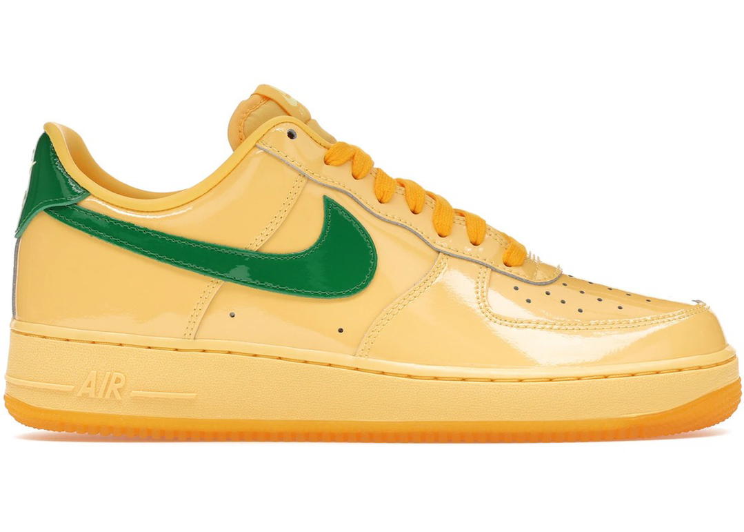 Nike Nike Air Force 1 Low Patent Leather Topaz Gold Pine Green