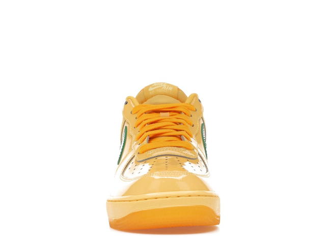 Nike Nike Air Force 1 Low Patent Leather Topaz Gold Pine Green - view 2