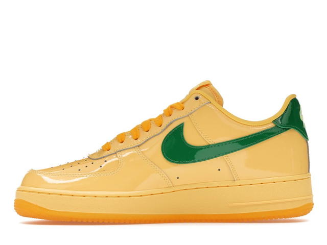 Nike Nike Air Force 1 Low Patent Leather Topaz Gold Pine Green - view 3