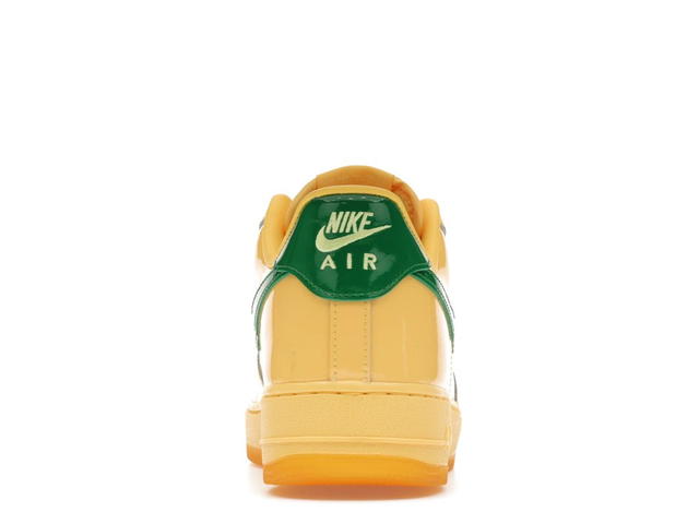 Nike Nike Air Force 1 Low Patent Leather Topaz Gold Pine Green - view 4