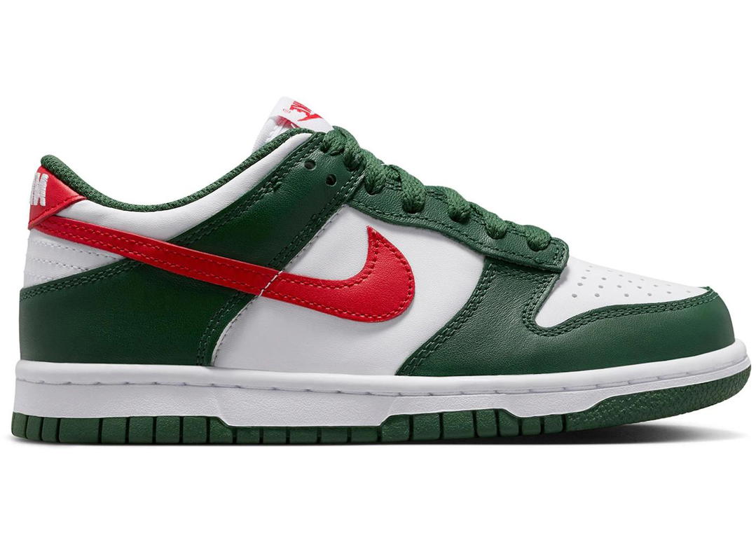 Nike Nike Dunk Low Fir White University Red (GS)