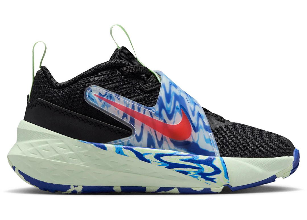 Nike Nike Team Hustle D 12 Black Royal Volt Bright Crimson (PS)