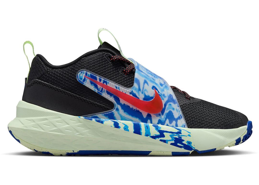 Nike Nike Team Hustle D 12 Black Royal Volt Bright Crimson (GS)