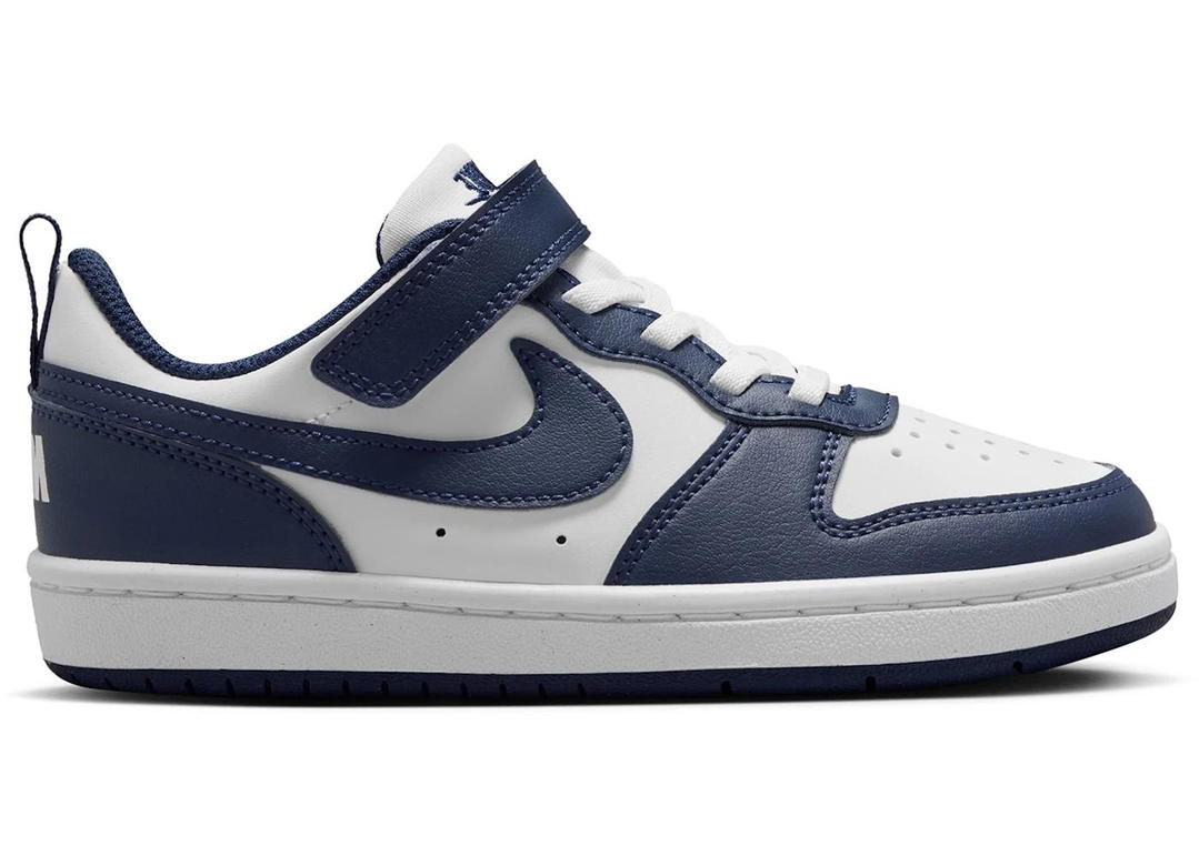 Nike Nike Court Borough Low White Midnight Navy (PS)