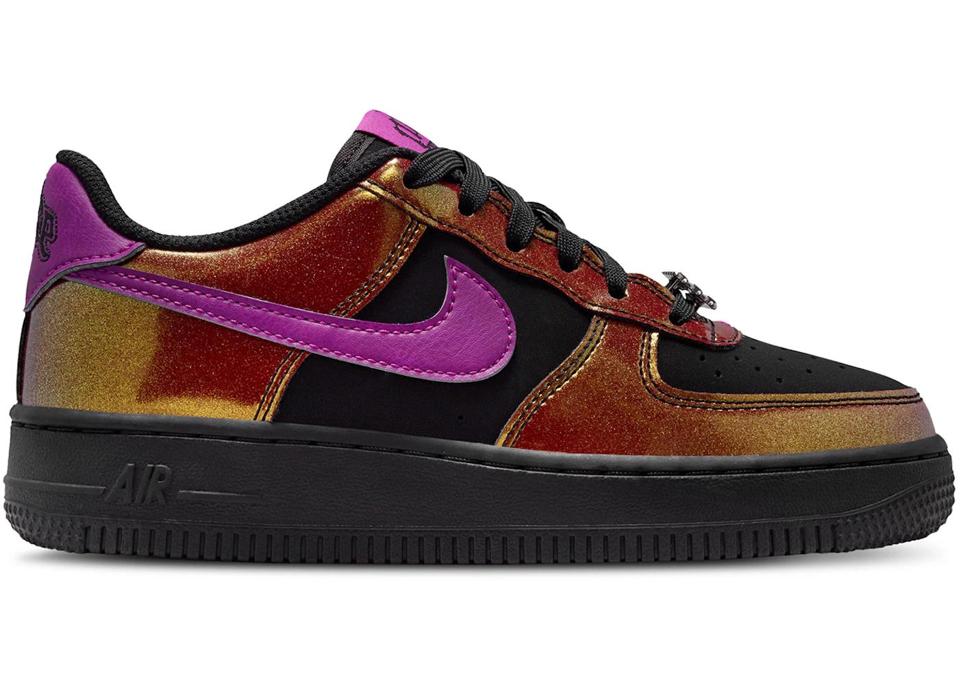 Nike Nike Air Force 1 Low LV8 Glam Rock Black Bold Berry (GS)
