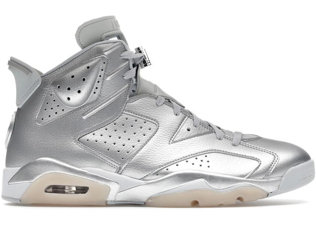 Nike Air Jordan 6 x Paris Saint-Germain Metallic Silver - view 1