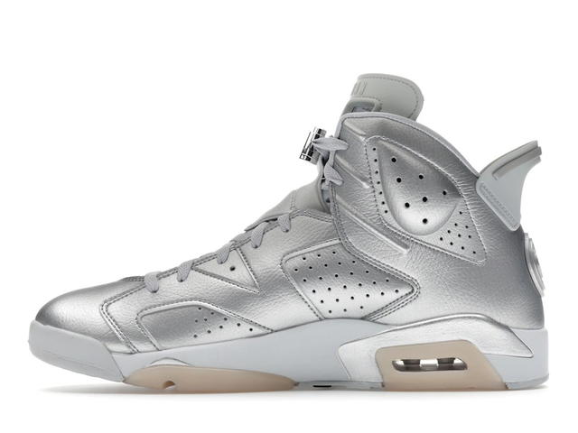Nike Air Jordan 6 x Paris Saint-Germain Metallic Silver - view 3