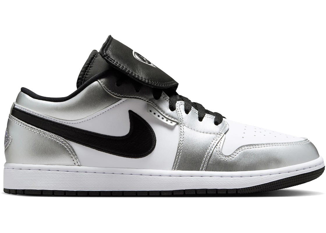 Jordan Jordan 1 Low SE Metallic Silver Tiempo
