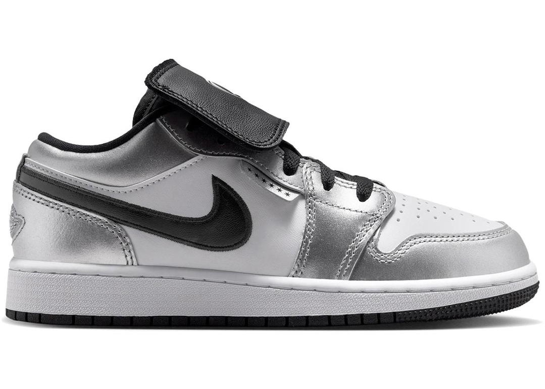 Jordan Jordan 1 Low SE Metallic Silver Tiempo (GS)
