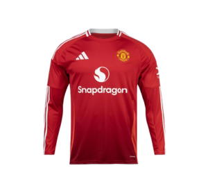 Buy adidas Manchester United 2024/2025 Home Replica Long Sleeve Jersey Mufc Red at Sasom – Authentic and Ready to Ship