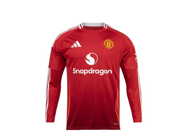 adidas adidas Manchester United 2024/2025 Home Replica Long Sleeve Jersey Mufc Red - view 1