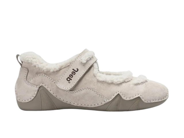 Jeep Jeep Flat Casual Shoes Fleece-Lined Gray (W) - view 1