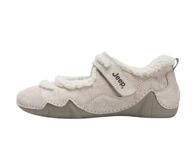 Jeep Jeep Flat Casual Shoes Fleece-Lined Gray (W) - view 2