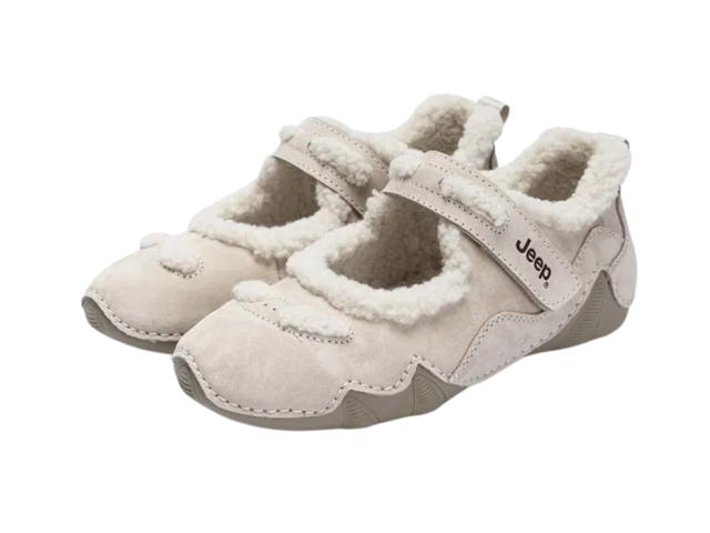 Jeep Jeep Flat Casual Shoes Fleece-Lined Gray (W) - view 3