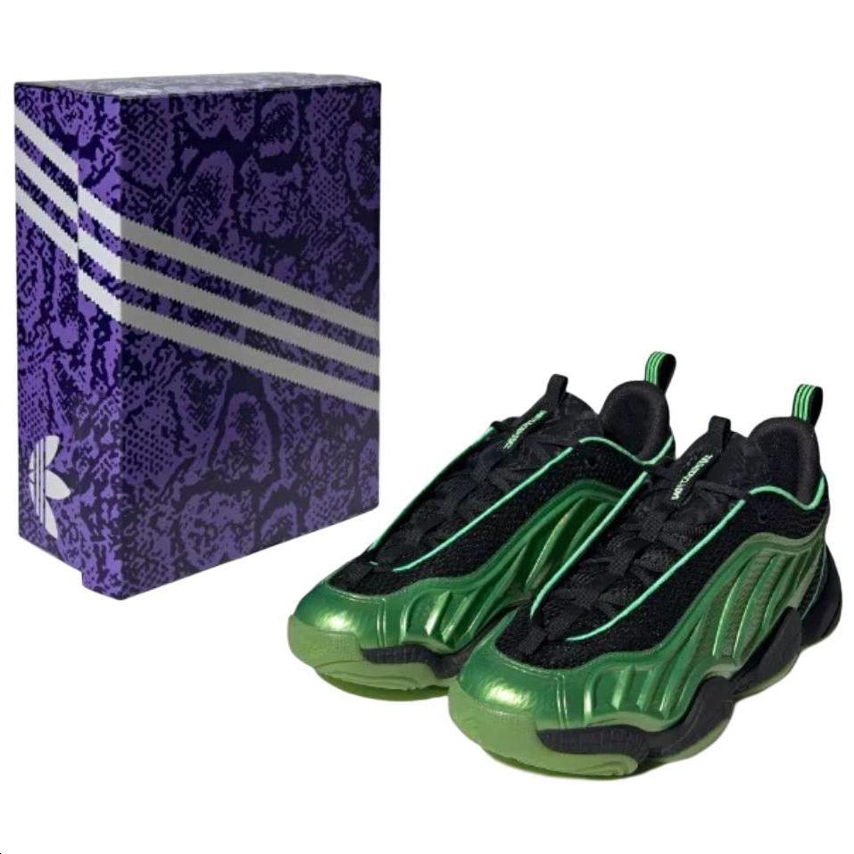 adidas Adidas Harden Vol. 8 Anti Slip Wear Resistant Low Top Basketball Shoes Unisex Green Black