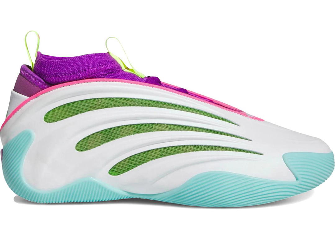 adidas adidas Harden Vol. 9 Jalen Williams White Lucid Lime Pink