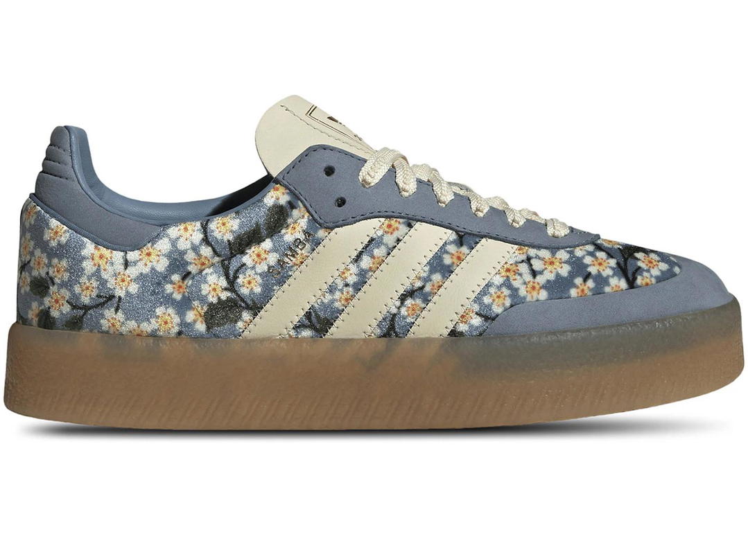 adidas adidas Sambae Liberty London Floral Embroidery Blue Cream White (Women's)
