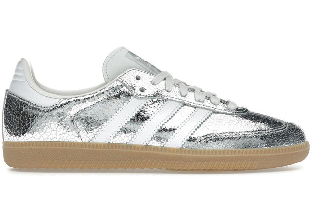 adidas adidas Samba OG Silver Metallic Cracked Leather (Women's) - view 1