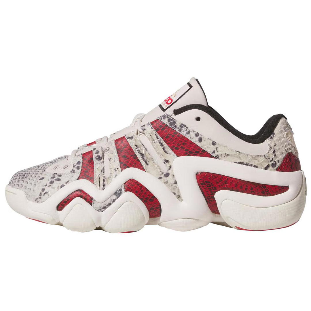 adidas Adidas Crazy 8 Anti Slip Wear Resistant Low Top Basketball Shoes Unisex Beige Red